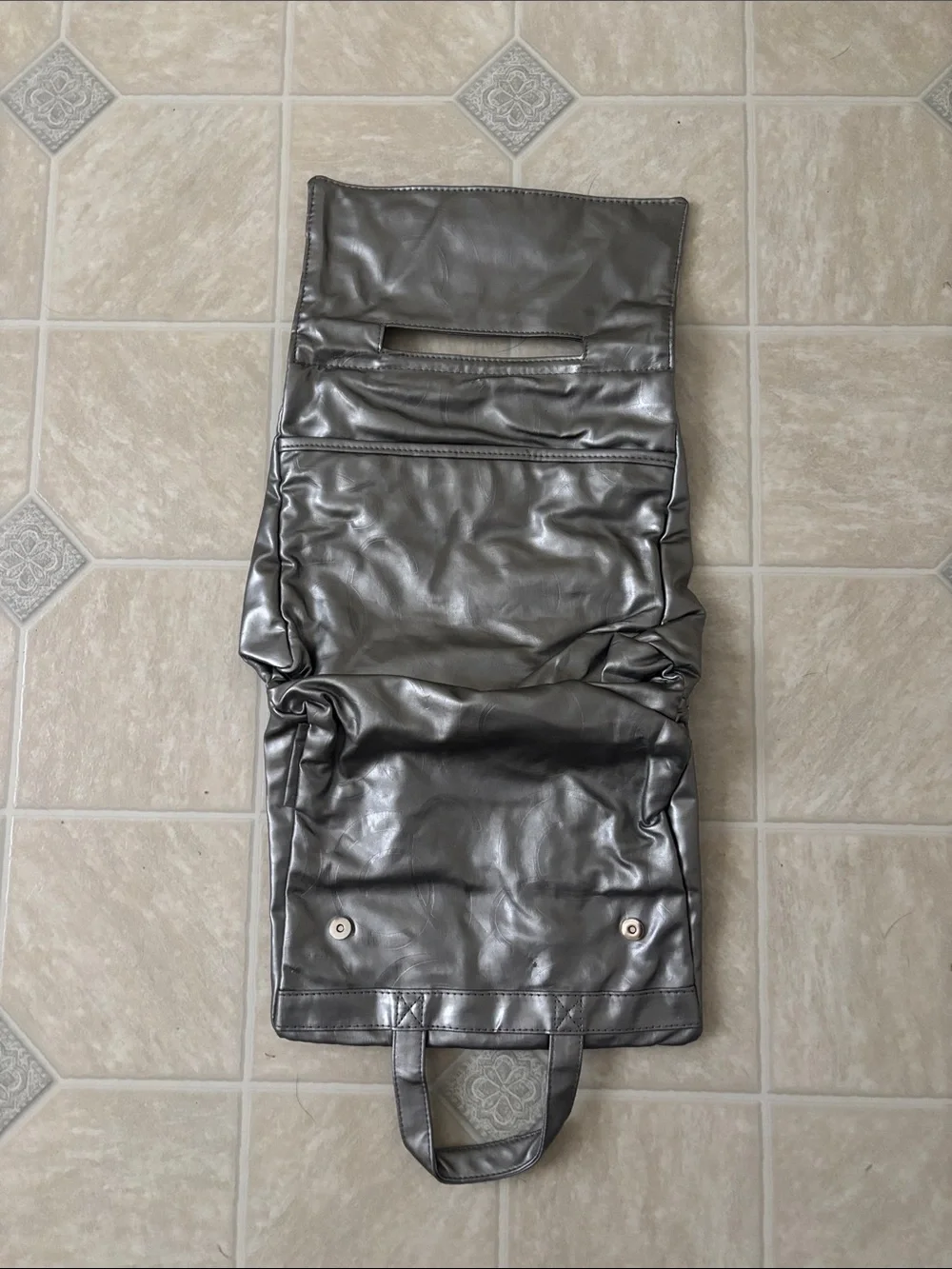 Grey Hanging Cosmetics Bag